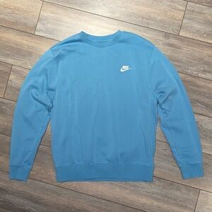 Nike Men's light Blue Fleece Sweatshirt